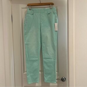 Soft Surroundings Light Green Straight Leg Jeans
